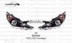 ĐÈN PHA NGUYÊN BỘ CẢ VỎ CÙNG DẢI LED AUDI MẪU D8 SONATA Y20 

