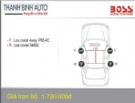 Một số cấu hình âm thanh xe hơi BOSSAUDIO nổi bật

