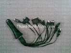 Sạc điện thoại đa năng dạng chùm
Hay và khác ở chỗ có tới 10 đầu sạc cho 10 loại điện thoại khác nhau , đồng thời có thể sạc được nhiều điện thoại cùng lúc ...
Có thể sạc qua cổng USB và sạc qua ổ châm thuốc lá trên xe ...