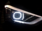 Độ Led đèn pha, đèn gầm trước sau cho SANTAFE 2013