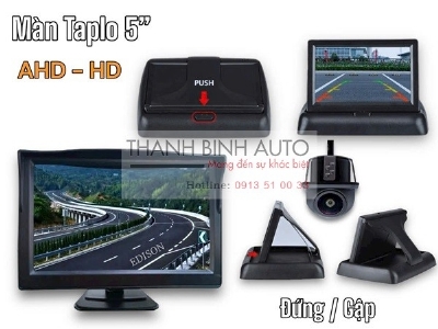 Combo màn hình & camera cập lề xe hơi