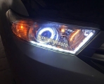 Độ đèn TOYOTA HIGHLANDER độ led thủy tinh và enro