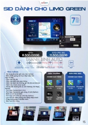 SID cho xe Vinfast Limo Green