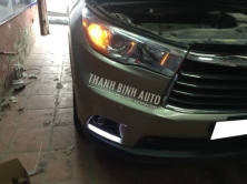 Độ đèn TOYOTA HIGHLANDER độ led gầm và bi gầm