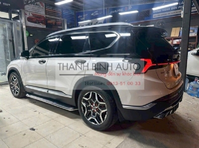 Wrap đổi màu 1/2 xe Hyundai Santafe 2023