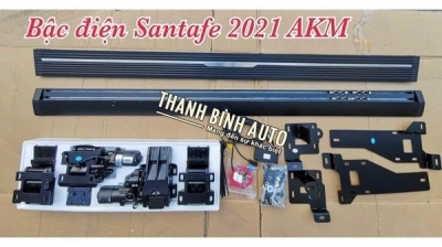 Bậc điện xe SANTAFE 2021 AKM