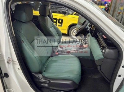 Bọc nệm ghế da Nappa màu xanh lá cho xe HONDA HRV