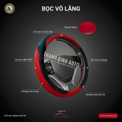 Bọc vô lăng - Steering Wheel Cover