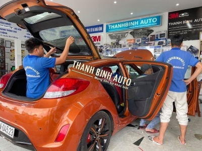 Dán kính, dán phim cách nhiệt xe Hyundai Veloster