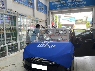 Dán phim cách nhiệt Ntech Hàn quốc cho xe Toyota Altis 2015