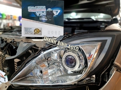 Đèn bi Led Fujiteck V24 New phiên bản điện 12v cho xe MAZDA BT50