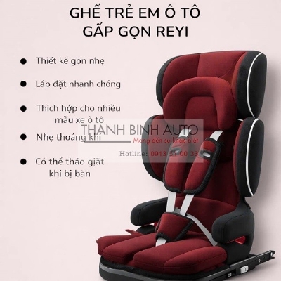 Ghế cho trẻ em cài isofit trên ô tô