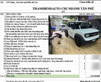 Gói độ 123 củ nâng cấp xe VF3