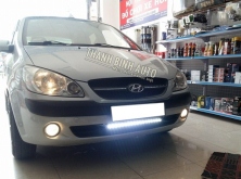 Lắp đèn Led thanh siêu sáng cho Hyundai Getz