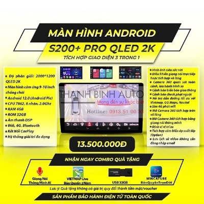 Màn hình Android S200+ Pro Qled 2K