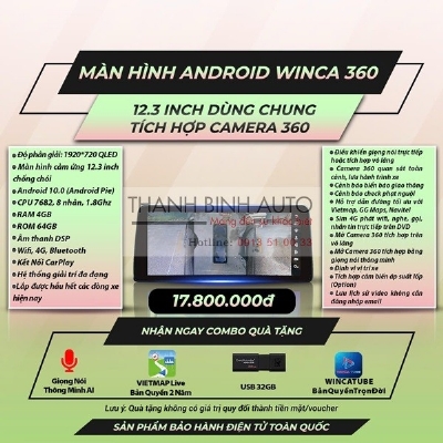 Màn hình Android Winca 360 12,3 inchs