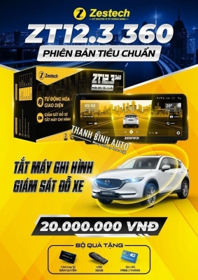 Màn hình Android Zestech ZT12.3 bản tiêu chuẩn camera 360