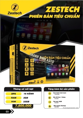 Màn hình Android Zestech bản tiêu chuẩn