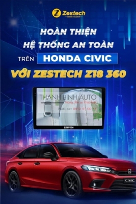 Màn hình ZESTECH Z18 360 cho xe HONDA CIVIC