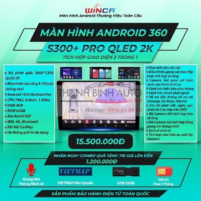 Màn hình cam 360 Winca S300 Pro cho xe TOYOTA VENZA 2010