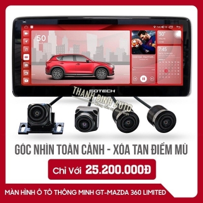 MÀN HÌNH Ô TÔ THÔNG MINH GOTECH GT MAZDA 360 LIMITED 