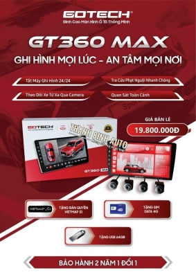 Màn hình ô tô thông minh GOTECH GT360 Max 