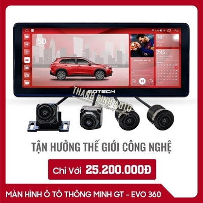 MÀN HÌNH Ô TÔ THÔNG MINH GOTECH GT EVO 360 