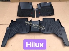 Thảm cao su đúc 3D nguyên khối cho xe HILUX