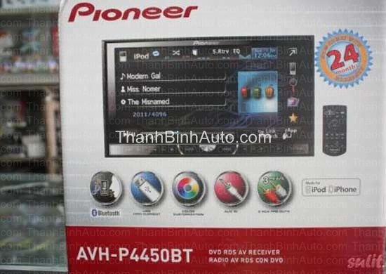 Màn hình DVD cho Fortuner 2012 - DVD Pioneer AVH-P4450BT