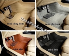 Thảm lót sàn da 4D theo xe SANTAFE 2013+