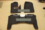 Thảm lót sàn da 4D cao cấp Honda Santafe màu đen 5 chỗ