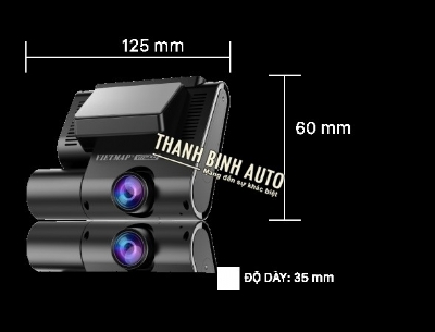Camera hành trình Vietmap VM300 ghi hình trước và trong xe