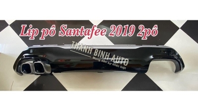 Lip pô xe SANTAFE 2019 2 pô