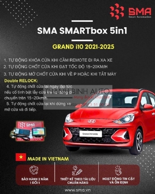 Smart Box 5 trong 1 cho xe Hyundai i10 21 - 25