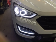 Độ đèn pha xe SANTAFE 2015
