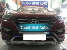 Ốp cản trước sau xe Santafe 2017