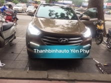 HYUNDAI SANTAFE 2017 lắp bóng Lumiled quá sáng