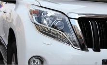 Ốp mí đèn pha, ốp mí đèn hậu PRADO 2017