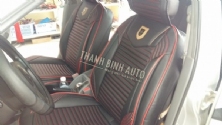 LACETTI LD nâng cấp lót ghế 6D đỏ đen cao cấp
