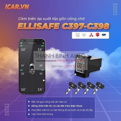 Cảm biến áp suất lốp icar C397 cho xe HONDA CRV