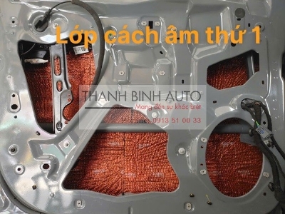 Chống ồn, cách âm cánh cửa 3 lớp cho xe Ford Raptor