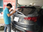 Dán kính dán phim cách nhiệt xe Hyundai Santafe 2016