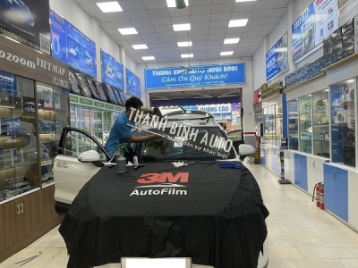 Dán phim cách nhiệt 3M Mỹ cho xe SANTAFE 2023