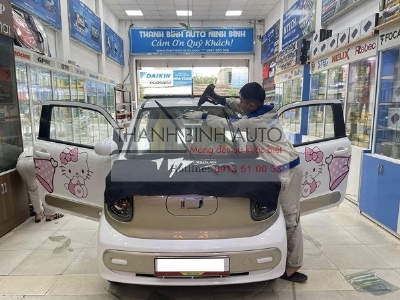 Dán phim cách nhiệt LLumar Mỹ cho xe Wuling Hongguang Mini EV