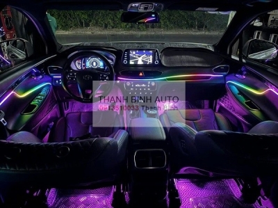 Đèn led nội thất 18 chi tiết cho xe SANTAFE
