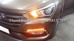 Video Độ đèn gầm LED daylight có xi nhan cho Santafe 2016