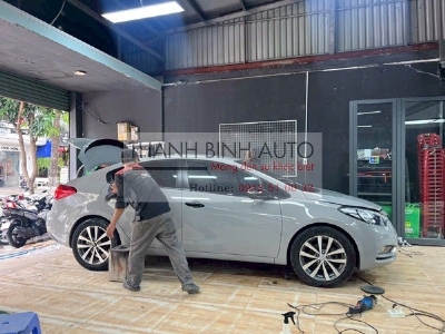 Đổi màu xám xi măng cho xe KIA K3