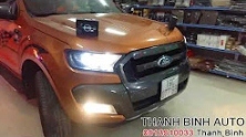 Video Ford Ranger độ bóng xenon, bóng Lumiled H15 siêu sáng ThanhBinhAuto