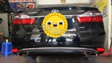 Lip pô, lippo, lip chia đôi pô kiểu Mer cho xe CAMRY 2018