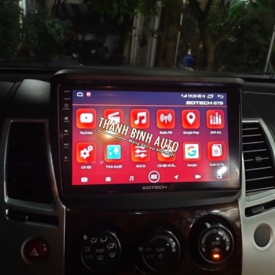 Màn hình Android GOTECH GT8 cho xe Pajero Sport 2016